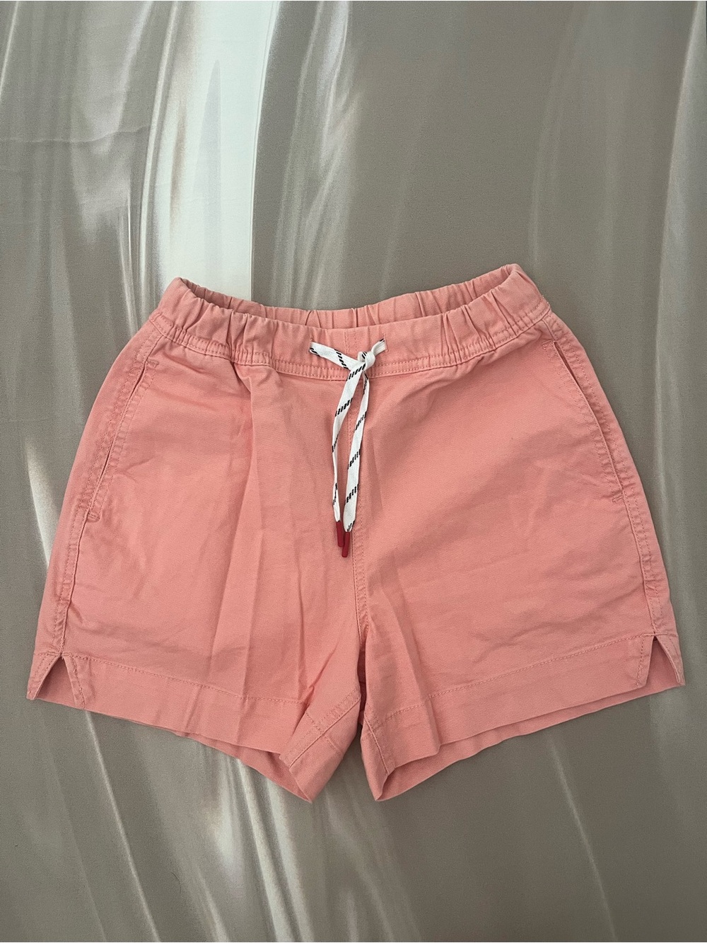 Topo Designs XS Casual Drawstring Women’s Shorts - Pink organic cotton